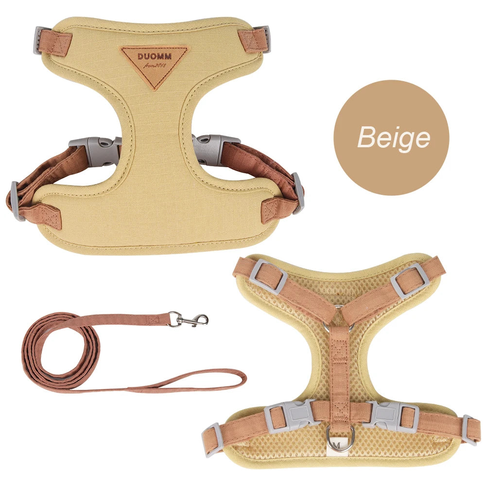 Beige harness for cats
