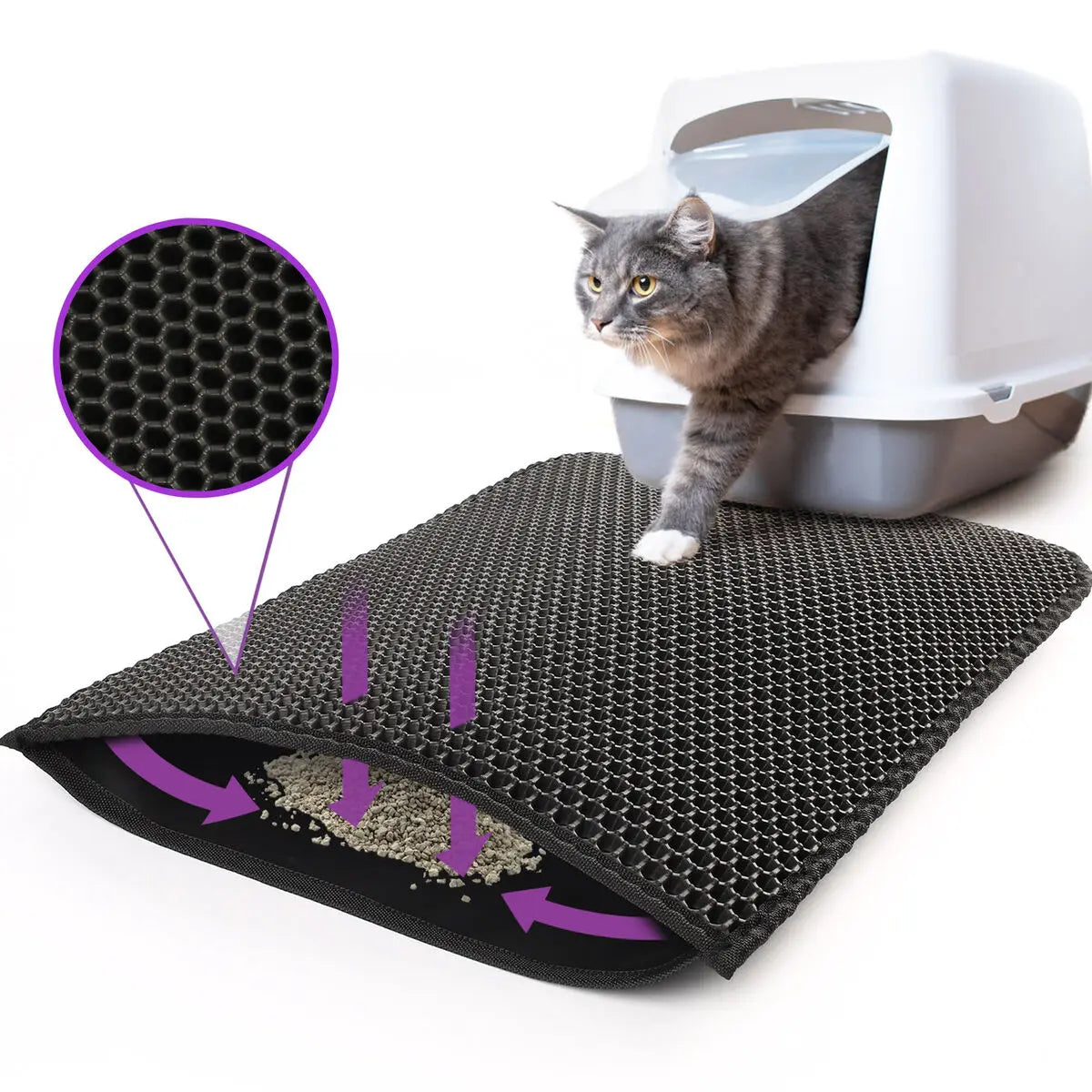Cat litter mat