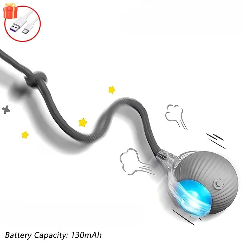 Gray smart toy for cats