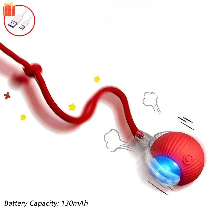 Red smart toy for cats