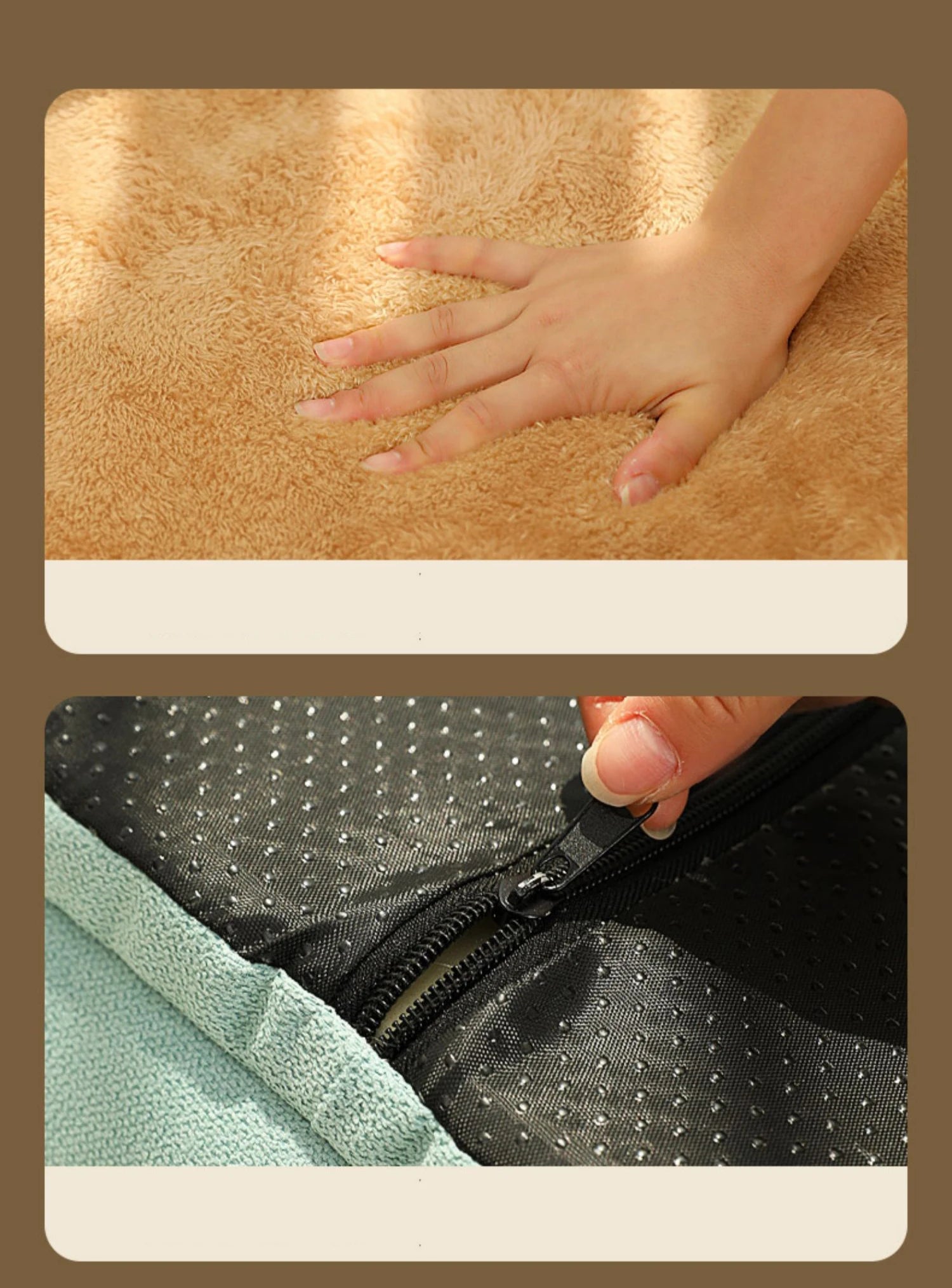 Non slip pet bed