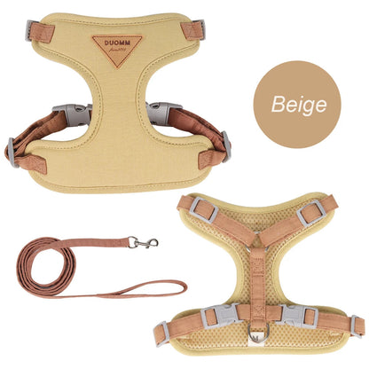 Beige harness for cats