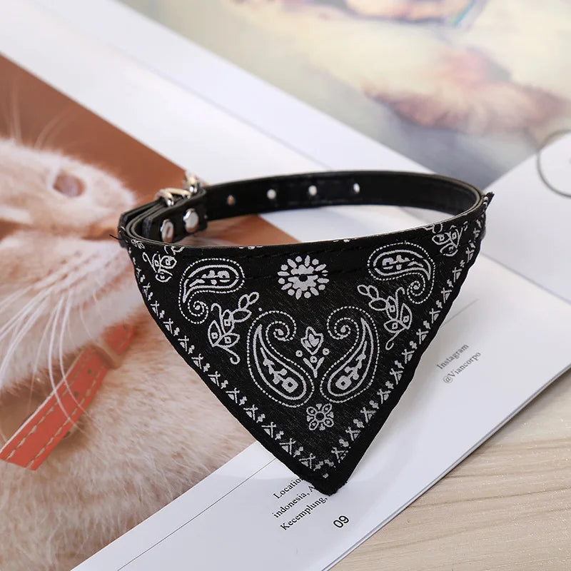 Black bandana for pets