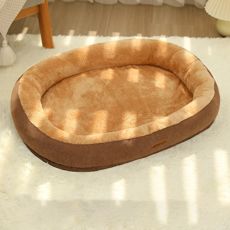 Brown cat bed