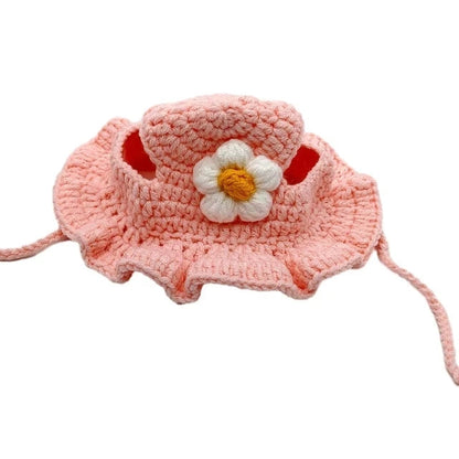 Crochet flower hat