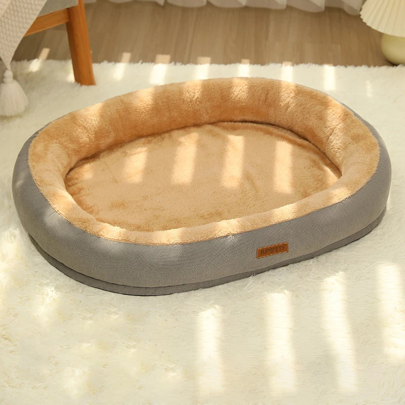 Gray cat bed