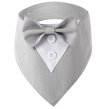Gray pet bow tie