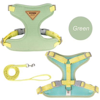 Green harness for cats